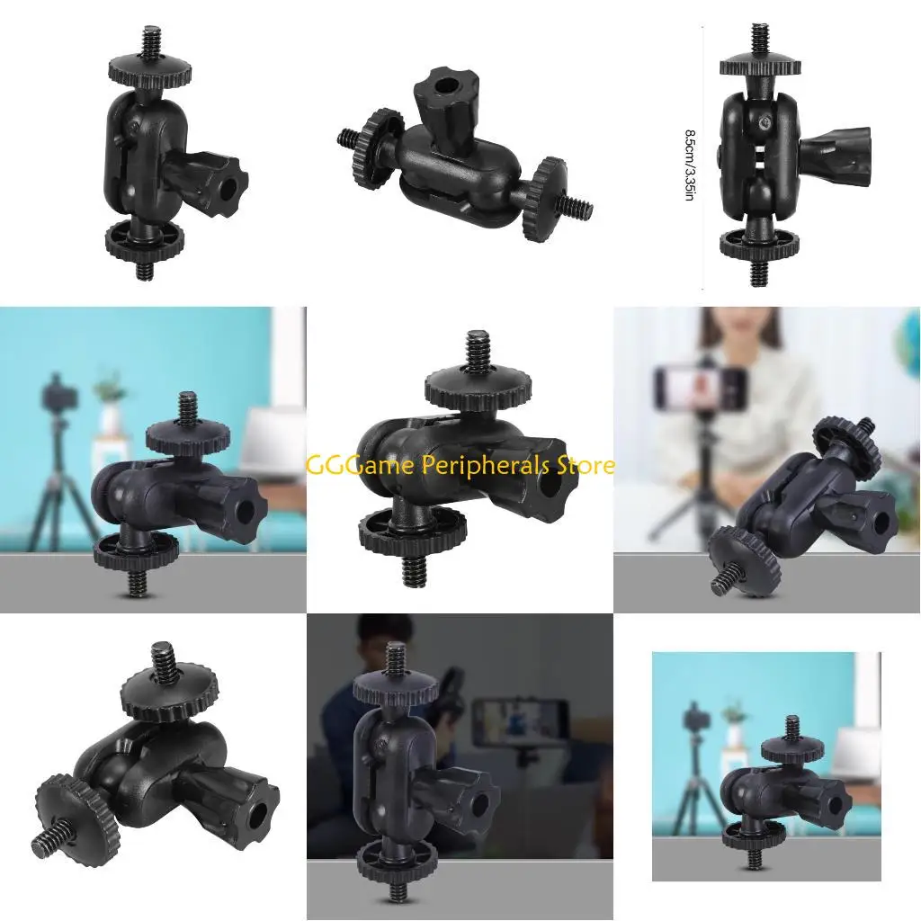 

U55B Double Ended 1/4inch Male Threaded Screw Adapter for Video Equipment and Lighting Setup