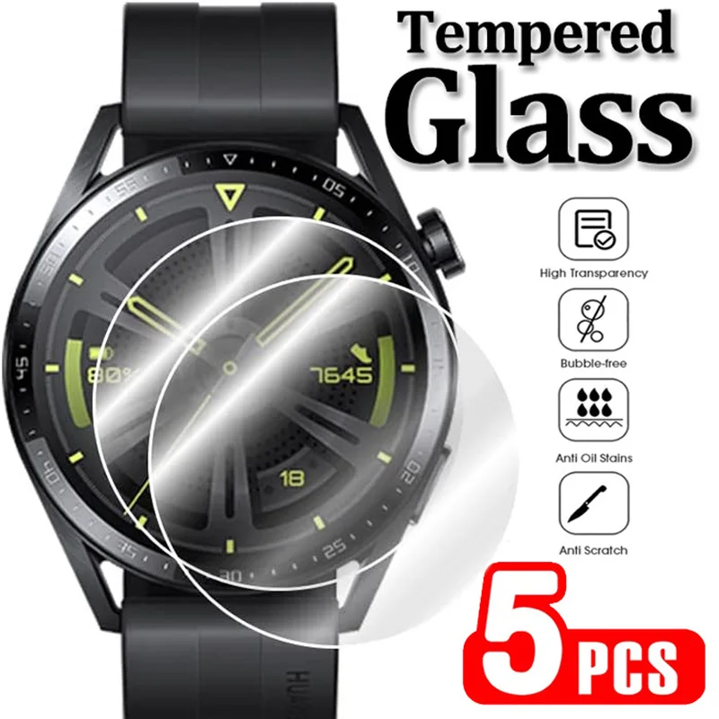 For Huawei Watch GT 3 GT 3 Pro GT 2 GT2 Pro GT Runner Tempered Glass HD Screen Protector Transparent Film for Huawei Watch GT3