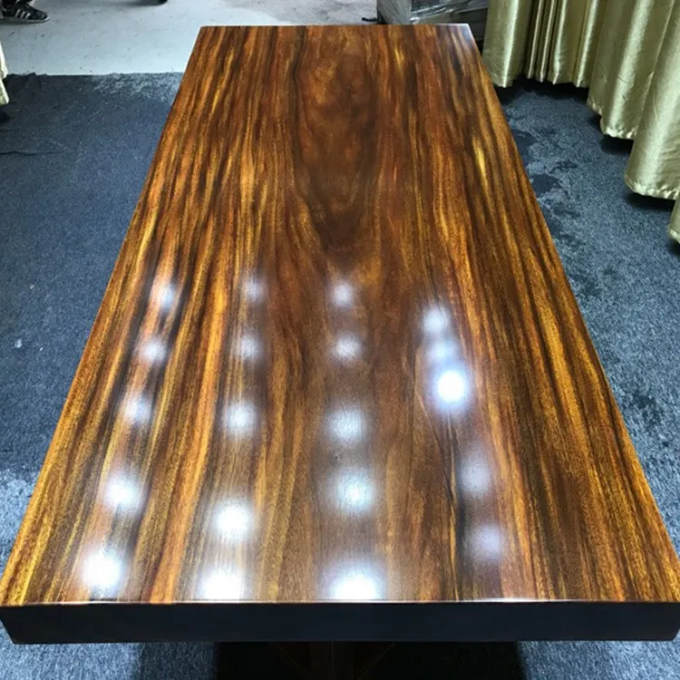 big board solid wood long dining table walnut full board for meeting table