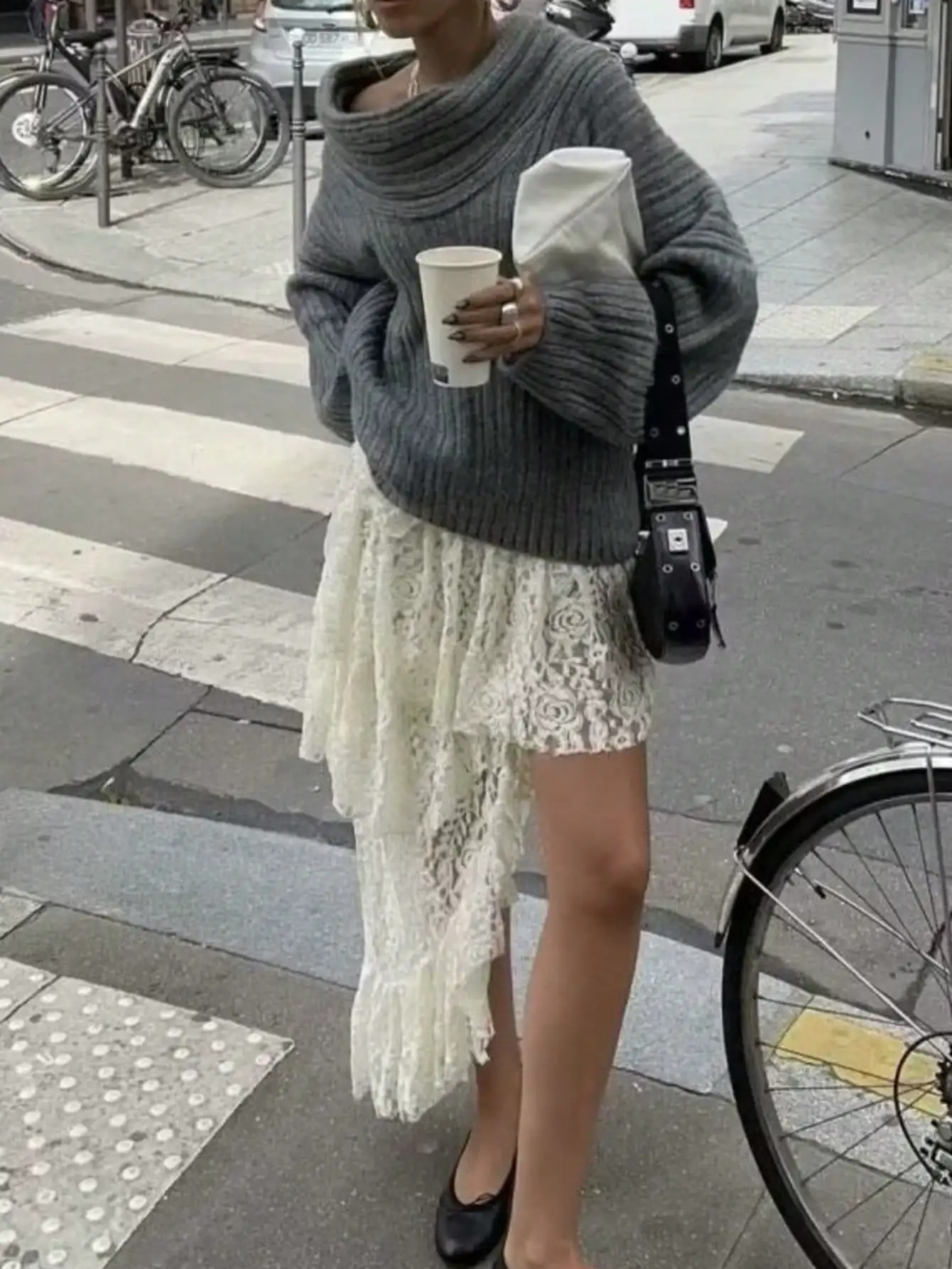 

Indefeir, новый осенне-зимний женский французский ленивый однотонный воротник с открытыми плечами, универсальный однотонный свободный утолщенный полосатый воротник