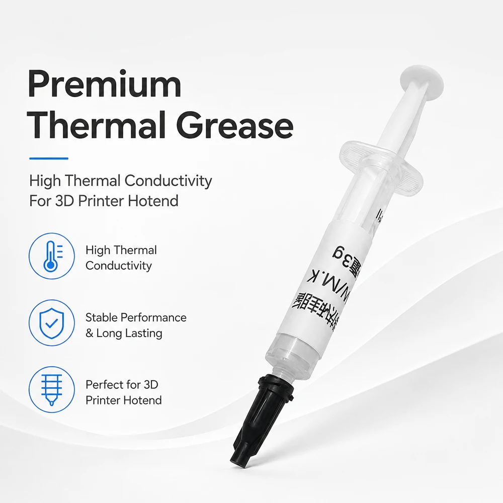 High Thermal Conductivity Thermal Grease for 3D Printer Hotend Heat Resistant Up To 300°C Universal Fit for Bambu Lab Premium