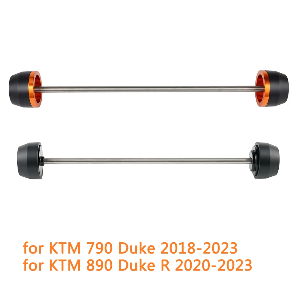 Motorcycle Front/Rear Wheel Axle Sliders for KTM 790 Duke 2018 2019 2020 2021 2022 2023 890 Duke R Axle Sliders Crash Protectors