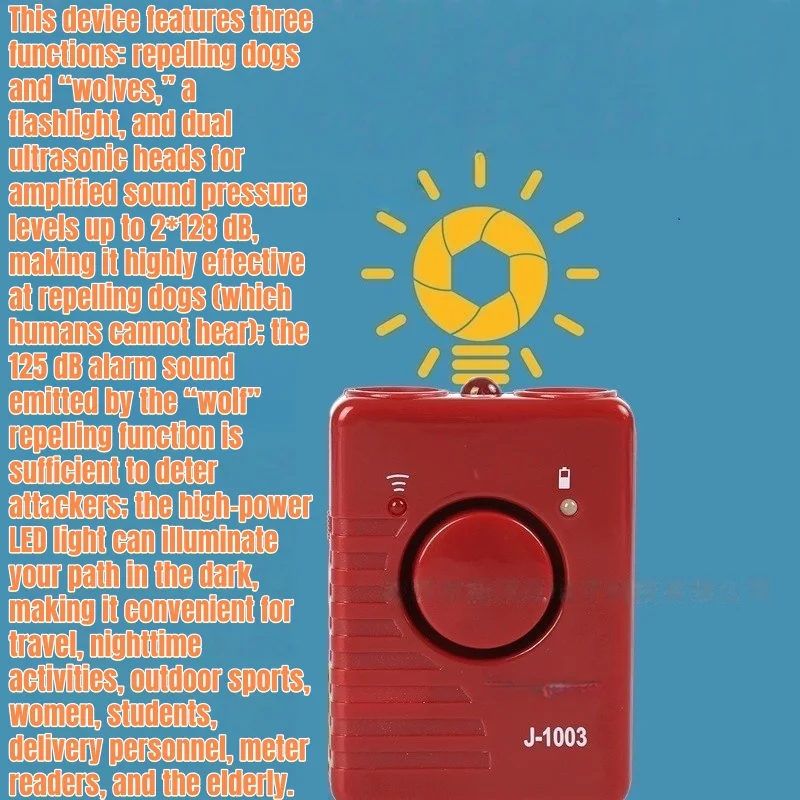 Take this cutting-edge ultrasonic dog repeller with you.