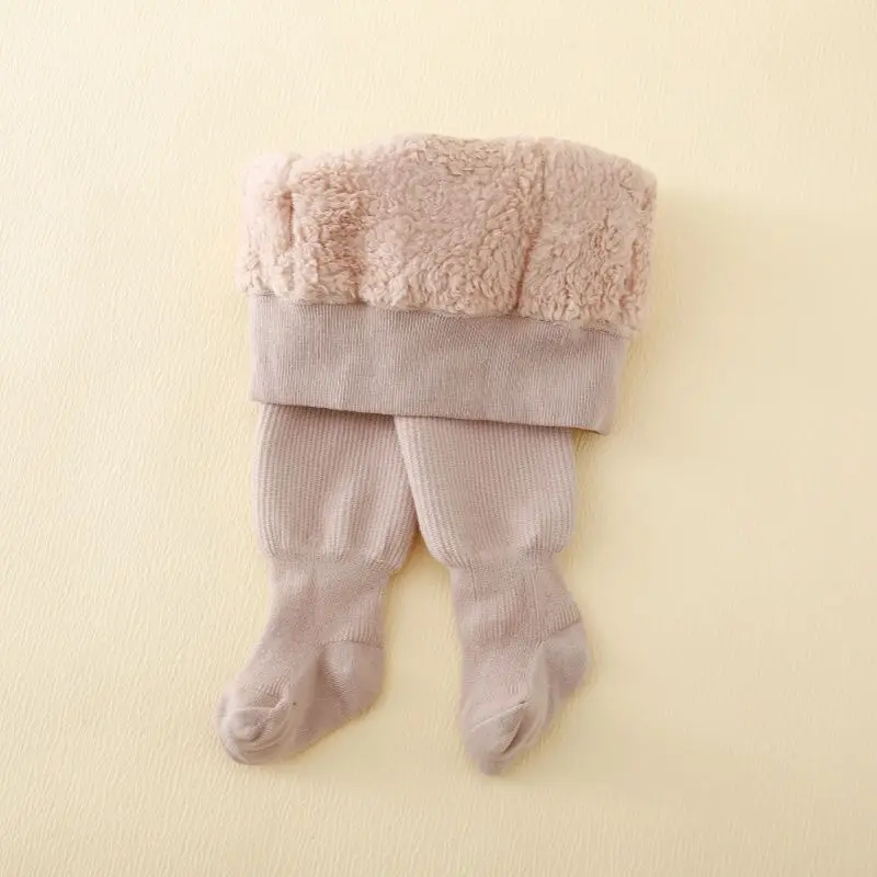 Winter-Kinderstrumpfhosen für Mädchen, Polarfleece, dicke Leggings, lässige, weiche Kleinkind-Baby-Mädchen-Strumpfhose, schützt vor Kälte, Kinderstrumpfhose – Detail 2