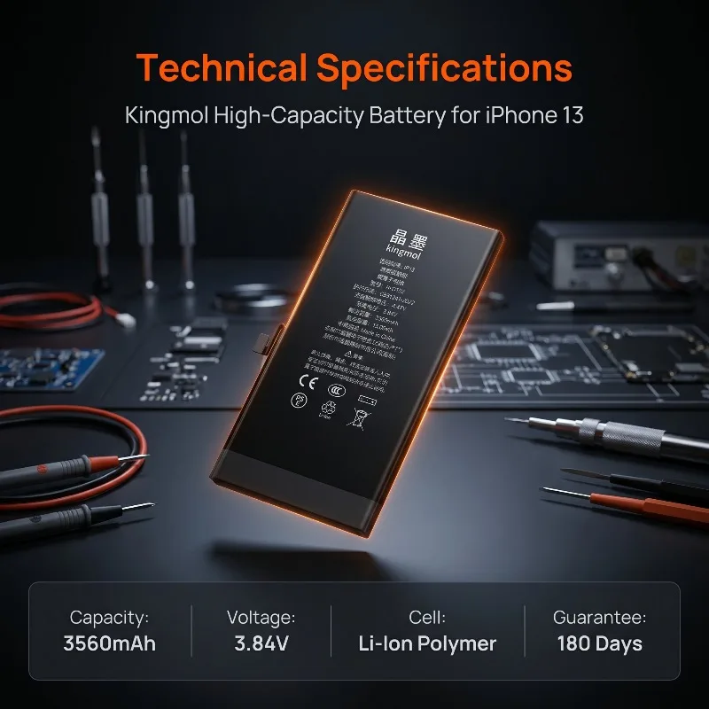 OEM Replacement Battery for iPhone 13 14 15 Pro Max 12 Mini 11 SE 2020 SE2 SE3 6 6S 7 8 Plus X XR XS Bateria Free Tool Kingmol