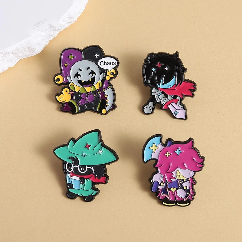 [دبوس المينا اللطيف] موضة جديدة Deltarune Susie كريس المينا دبابيس لطيف متعدد الألوان المينا دبوس اكسسوارات هدايا للأصدقاء المشجعين