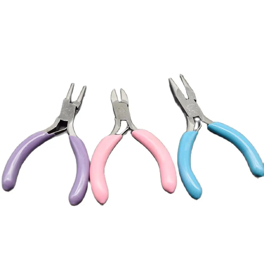 3pcs Round Nose Pliers Cutter 3inch Jewelry Beads Tools