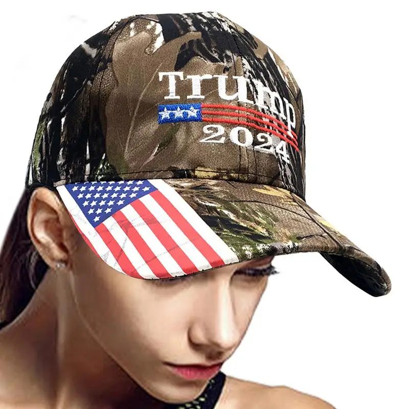 

Trump Baseball Cap Unisex Baseball Cap 2024 Hat Embroidered American Flag Trump Trucker Hat Baseball Hats Adjustable Caps