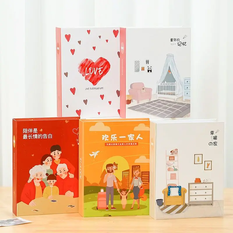 A simple photo album with a 567-inch insert and 200 commemorative albums for children. A thin baby growth note gift