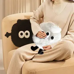 Warm Water Bag Hot Water Bottles For Bed 350ml PVC Cute Cartoon With Coal Briquettes Cover For Hot & Cold Compress Gifts