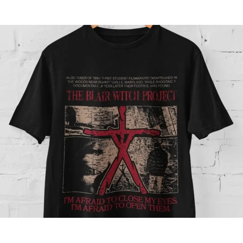 The Blair Witch Project Movie Tshirt Horror Movies Shirt Movies Gift Shirts The Blair Witch Project Poster Tee Shirt Graphic UNI