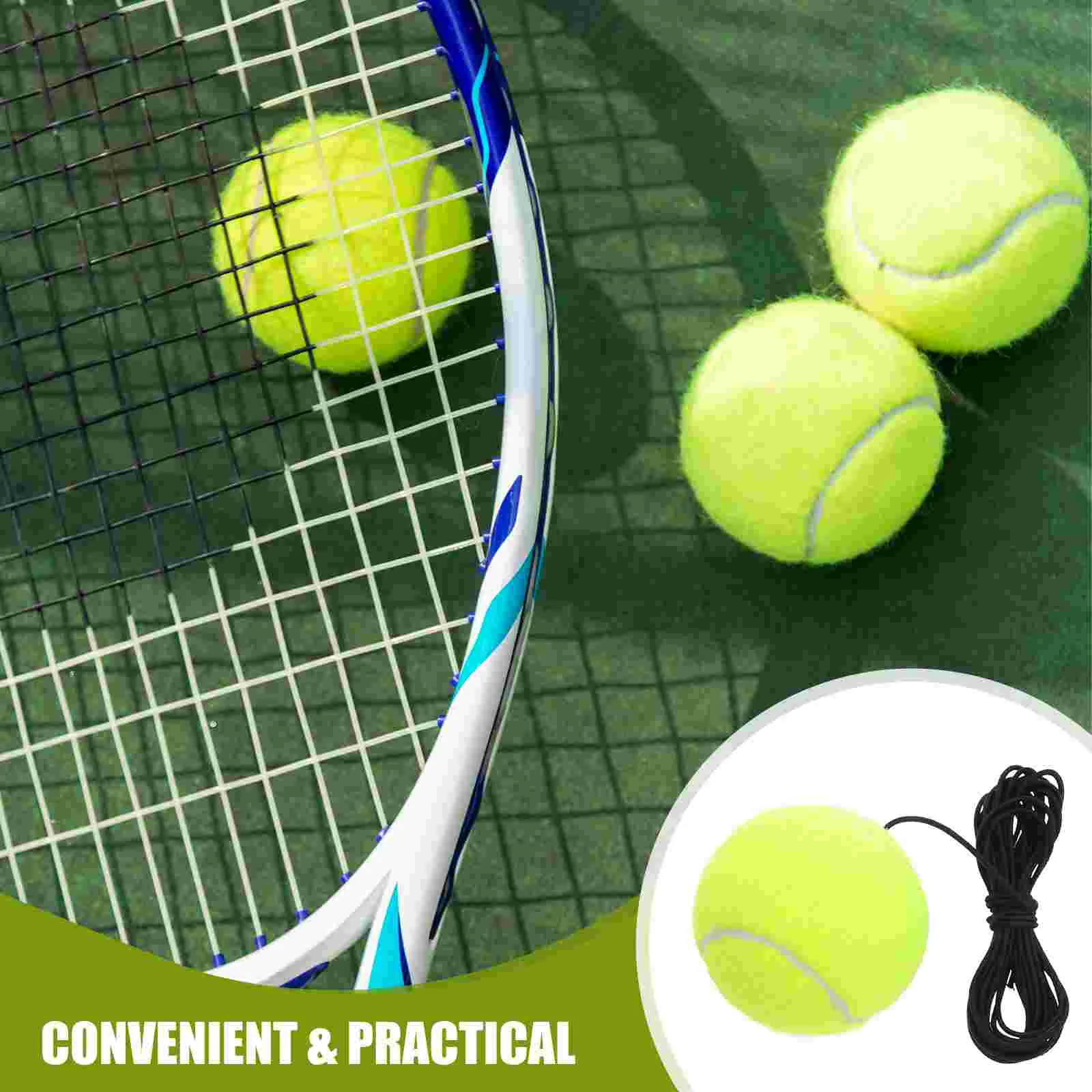 Portable Tennis Training Ball With Rope Durable Plastic Wall Hang Garage Parking Aid Rebound Trainer Self Practice Sports