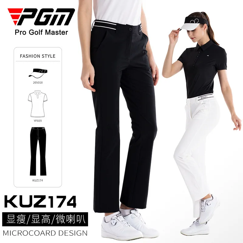 

PGM Golf Women's Pants Micro Horn Women's Ball Pants Korean Edition Spring New Clothes Golf Pants Show Thin and Tall