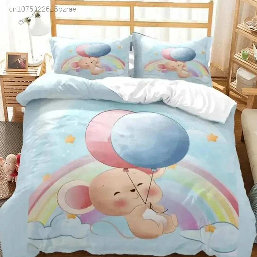 New 3D Print Cute Cartoon Mouse Bedding Set Bedroom Soft Modern Bedspreads Comefortable Duvet Cover Quilt Cover And Pillowcase