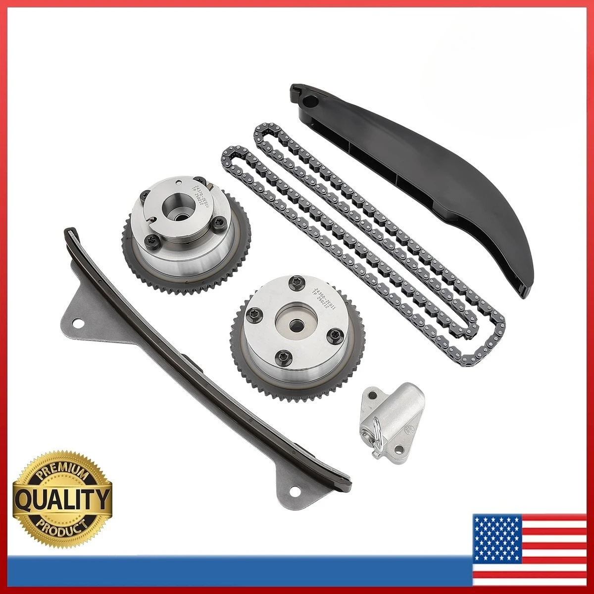 

Timing Chain Kit w/ VVT Camshaft Gear for Hyundai Elantra Kona 2.0L 24350-2E700