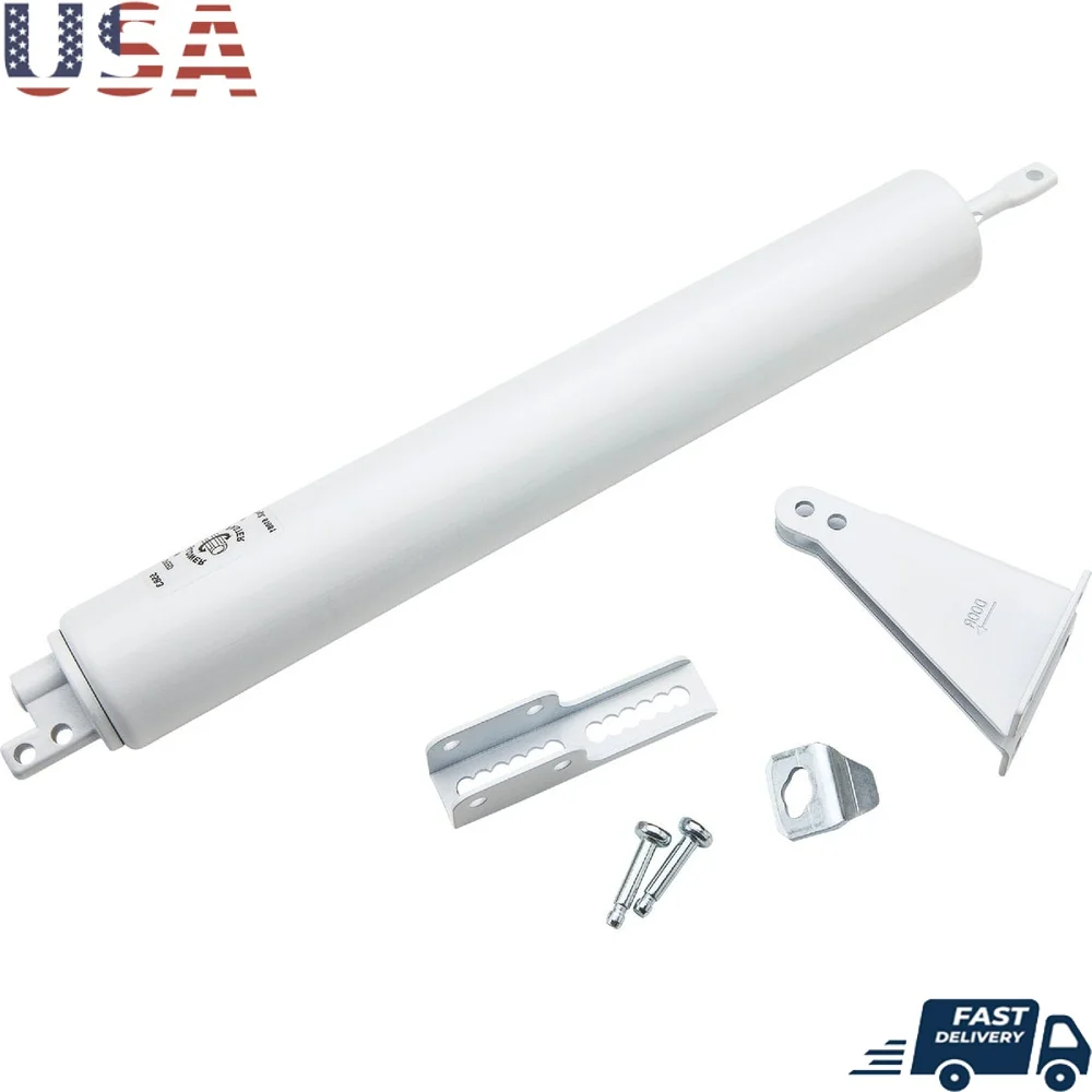 

Heavy Duty Door Closer Adjustable Mechanism Commercial Use Durable Closure System Easy Installation 12.59x1.38x1.88 Inches