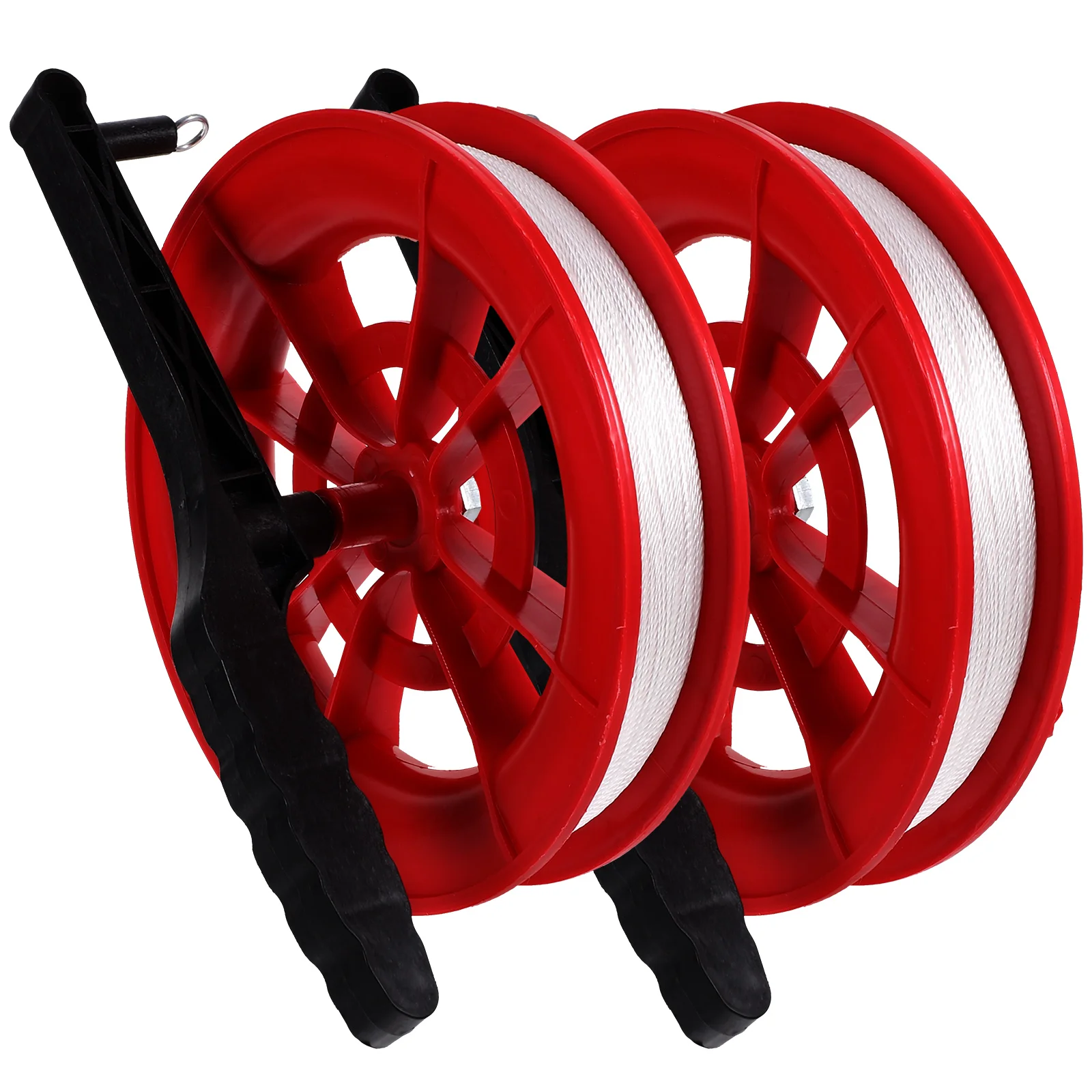 2Pcs 연 릴 고성능 소형 17cm 200m 라인 어린이 성인을위한 야외 연 비행 액세서리