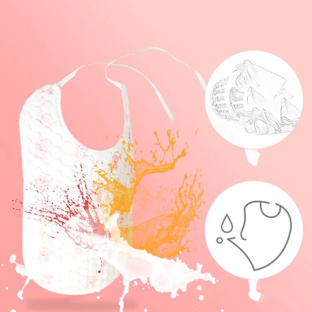 

32pcs Waterproof Baby Bibs Disposable Eating Bib Instant Absorption Anti-Drip Portable Feeding Drool Towel For Infant Kids