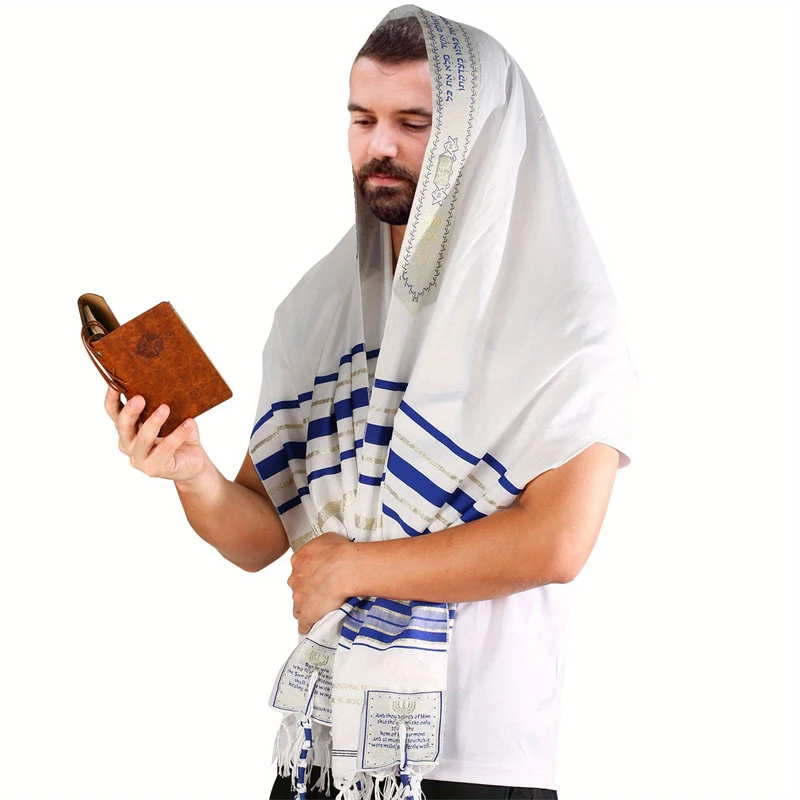 New Jewish Tallit Prayer Shawl Women Ladies Men assel Prayer Scarf Arabic Scarves Prayer Shawl Talis 52x180cm image 2