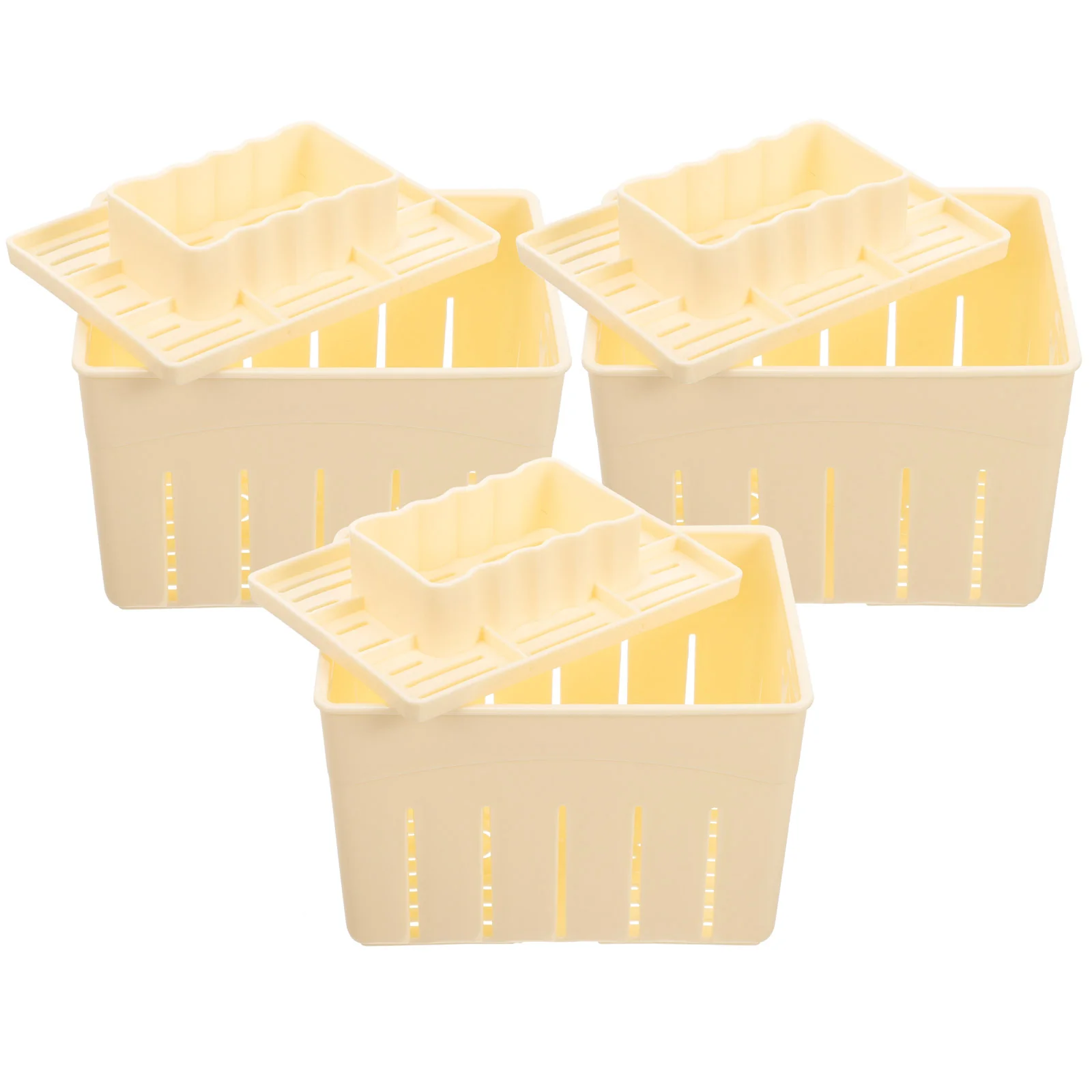 3 Sets Homemade Cheese Pressing Plate Tofu Film for Making Mold Practical Tool Lamination Household