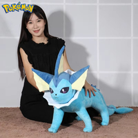 50CM Pokemon Vaporeon Plushies Big Size Cartoon Anime Stuffed Kawaii Ornament Comfortable Soft Doll Children Toy Peluche  Gifts
