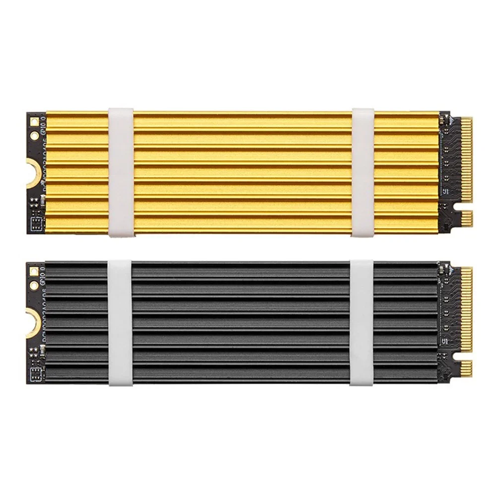 Metal Solid State Drive Heat Sink with Screws for NVMe M2 SSD Cooling Pad Compatible with PC and PS5 Desktops