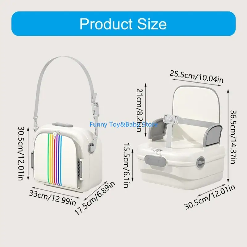 كرسي تغذية الرضع خفيف الوزن، مقعد معزز، تصميم قابل للطي، آمن للسفر C90B #6