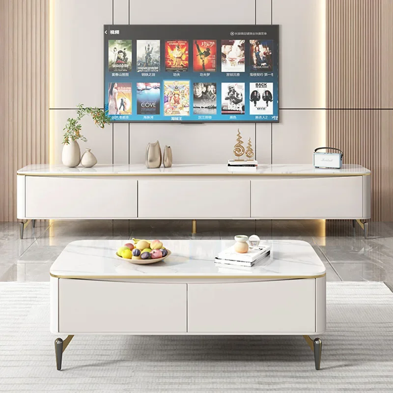

Mount Mobile Tv Table Mueble Retro Media Console Desk Lowboard Tv Stand White Living Room Arredamento Living Room Furniture