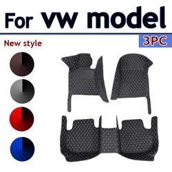 VW 업 골프 Mk3 제타 알함브라 캐디 투아렉 ID.6 크로즈 산타나 파톤 파사트 B5 2022 2023 자동차 바닥 매트, 자동차 액세서리
