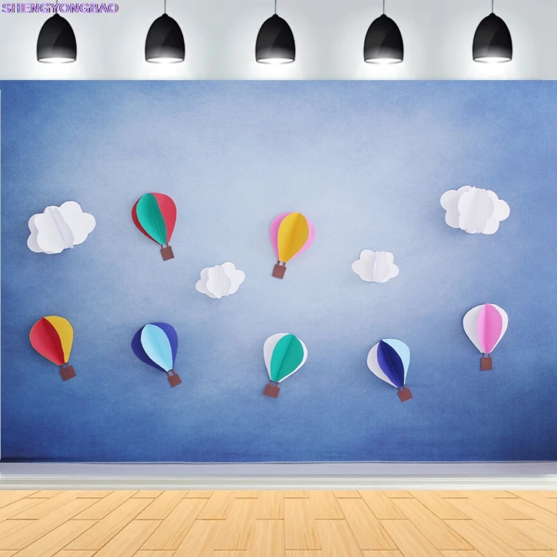 

Newborn Baby 1st Birthday Party Photography Backdrops Colorful Balloon Arch Cake Smash Family Rehearsal Background Props TS-07