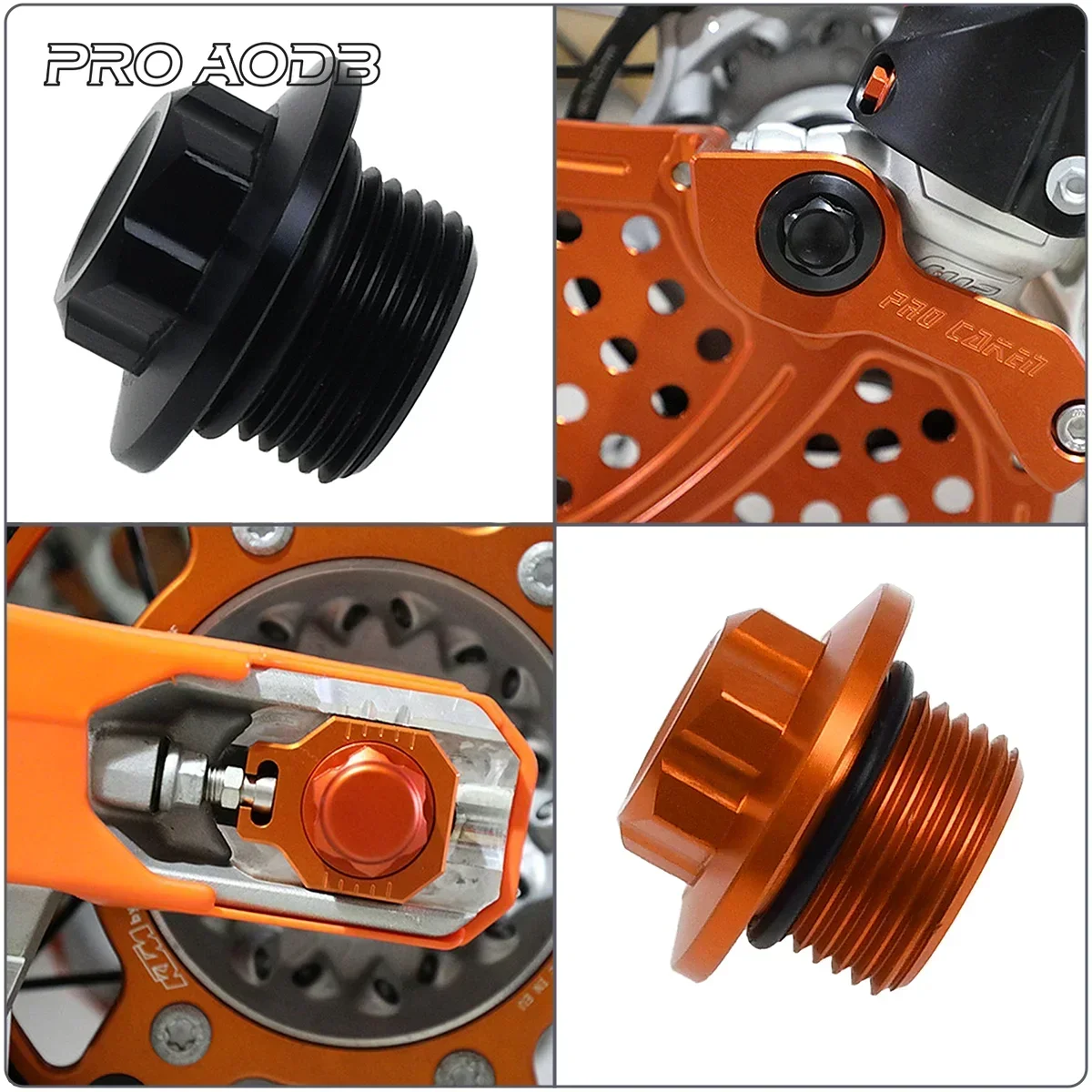 Motorcycle Front Wheel Lock Nut Bolt Rear Chain Block Wheel Axle Nut For KTM SX SXF XC XCF EXC EXCF XCW TPI 125-500CC 2016-2023