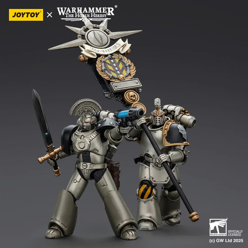 

JOYTOY Warhammer "The Horus Heresy" Iron Warriors Tactical Sergeant Command Squad Chosen With Legion Standard Action Figure Doll