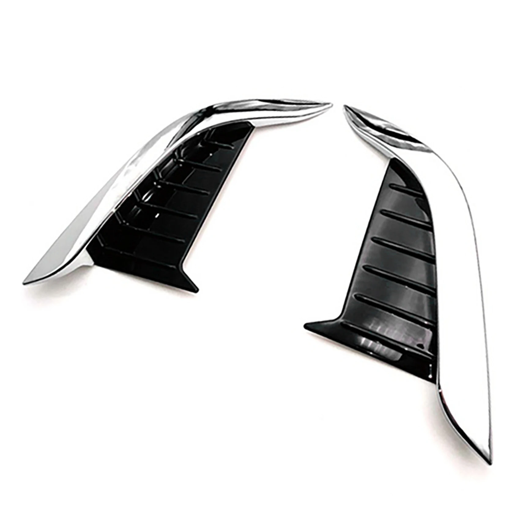 

AU63-6 Pcs For Toyota Corolla Cross ABS Chrome Front Rear Fog Light Lamp Eyelid Eyebrow Cover Trim Molding Bezel Garnish