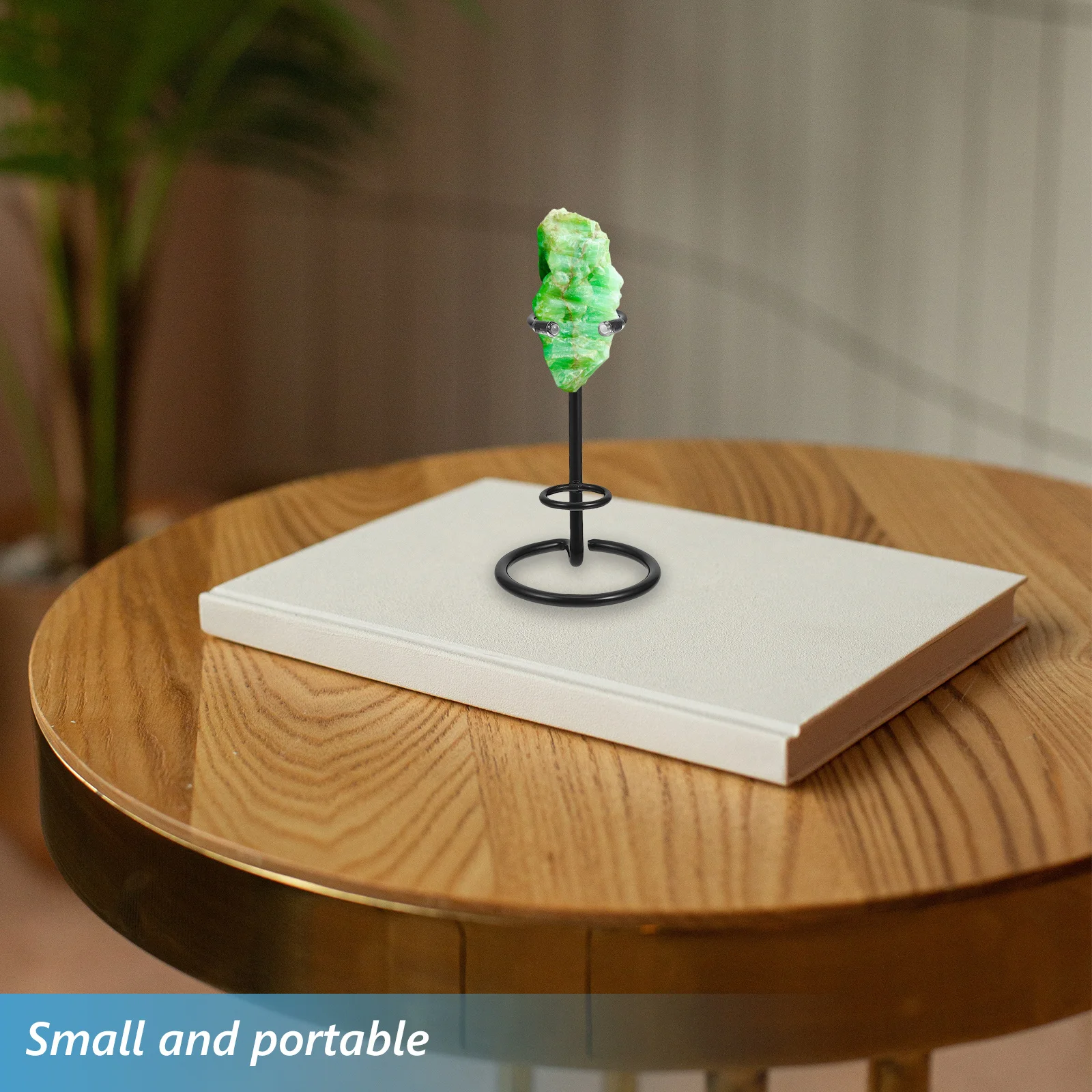 

1pcs Crystal Wand Stand Iron Base For Crystal Wands Columns Display Portable Decorative Holder Witch Fairy Wizard Wand Tabletop