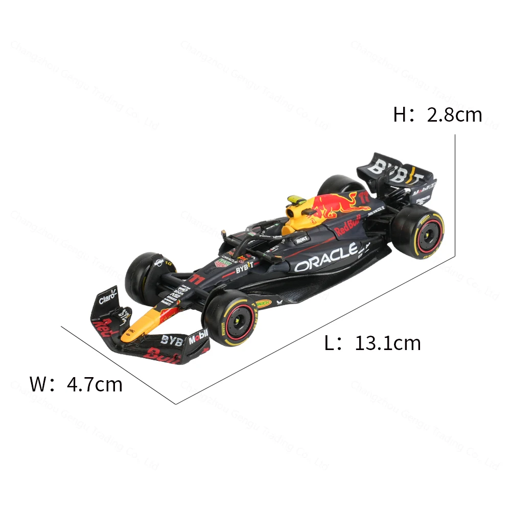 Bburago 1:43 2023 RB19 #1 #11 Red Bull F1 Racing Formula Car Static Simulation Diecast Alloy Model Car