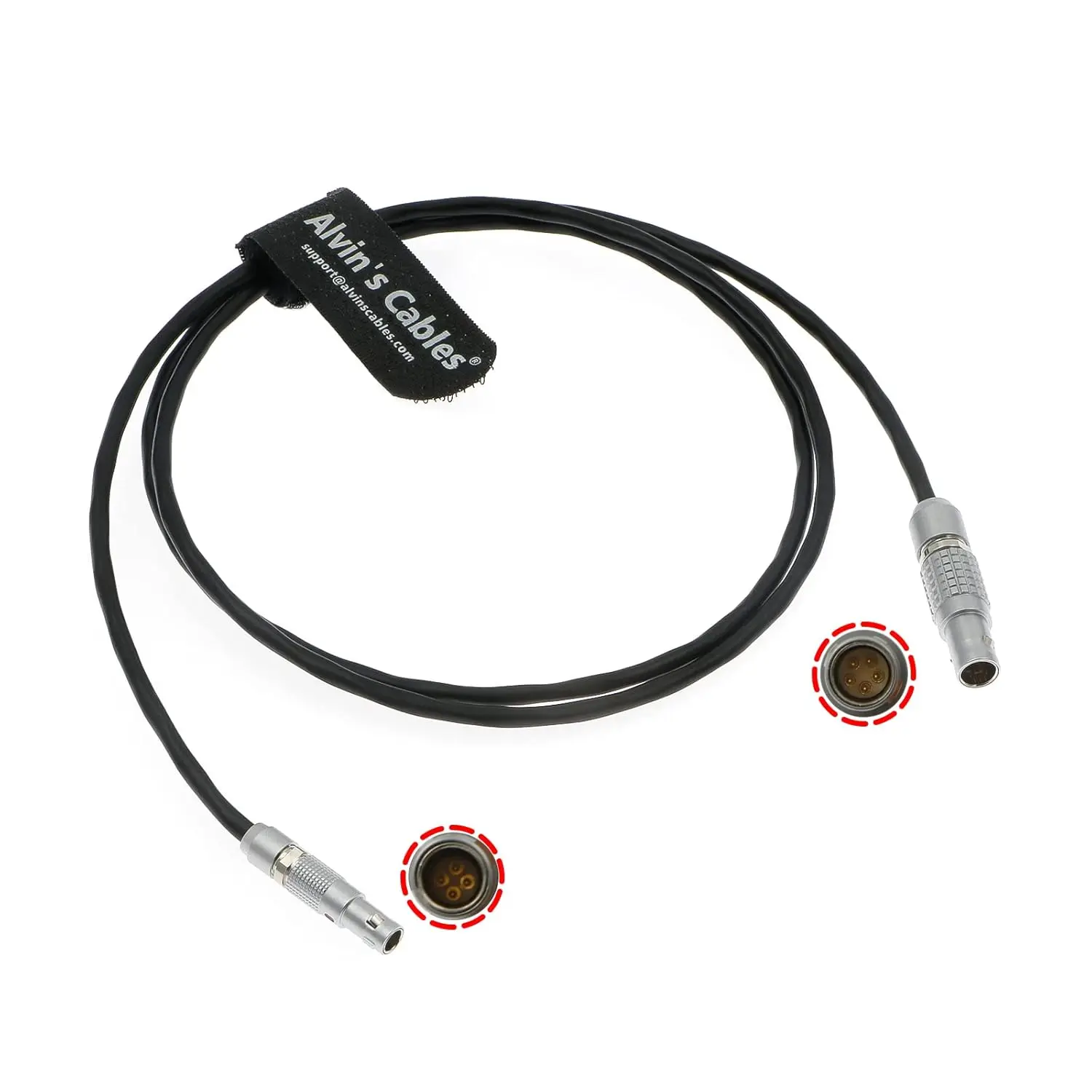 Alvin's Cables Timecode-Cable for Sound Devices 833 to RED DSMC2 Camera 5 Pin Male to 4 Pin Time Code Input Cable 1M|39.7inches