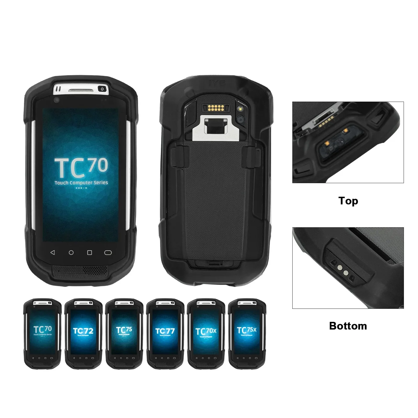 

Protective Rubber case for Zebra Motorola TC70 TC72 TC75 TC77 TC70X TC75X