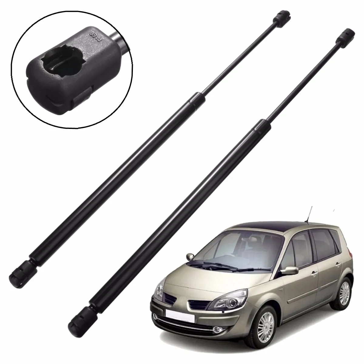 2pcs Car Rear Tail Gate Gas Struts Boot Holder Support 8200174571 For Renault Megane Scenic 2003-2008