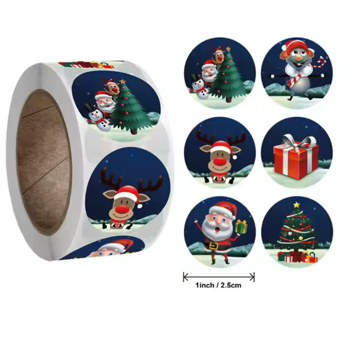 Children's Christmas gift label stickers School teachers commended students reward Self-adhesive Decorative gifts series - Image 13