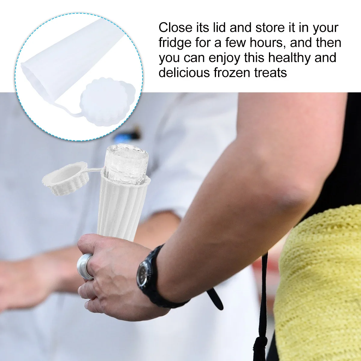 

Silicone Tray Popsicle Molds DIY Cream Maker Tool Environmentally Friendly Healthy Treats Summer Fruit Juice Yogurt Ice