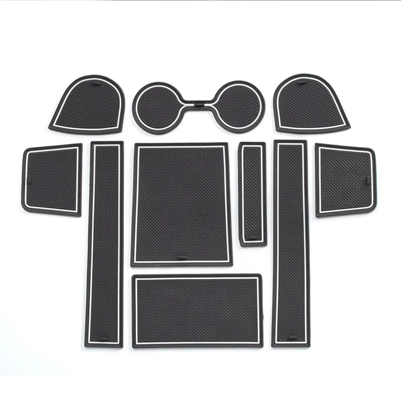 

10 pcs Car storage slot rubber mat Cup non-slip mat Interior Sticker For BMW 4 Series G26 2021