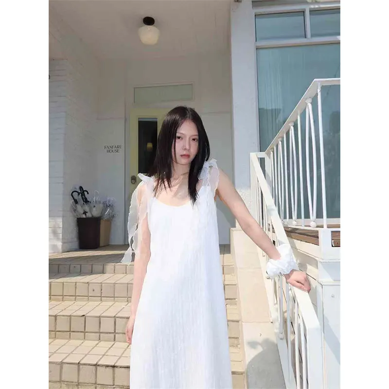 Słodkie świąteczne Sle Dongda Gate 25 letnie designerskie wyczucie siatek, węzeł Sa Dr, parasolowa spódnica Sle No Sve U Ne