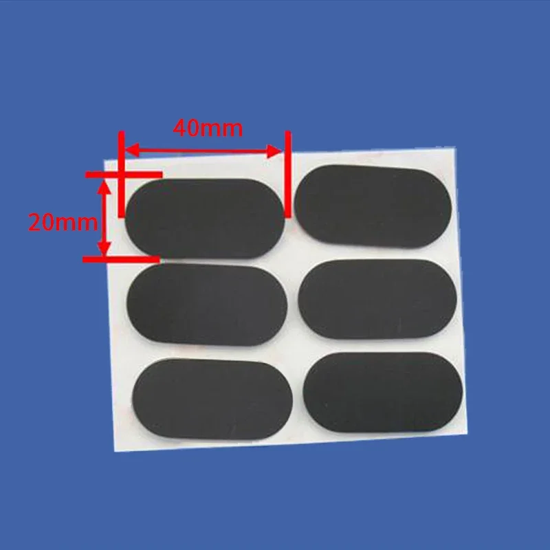 Oval Rubber Feet Pad Thickness 1.5mm Width 5mm Anti-slip Self Adhesive Black Silicone Mat Furniture Laptop Equipment Foot Pads