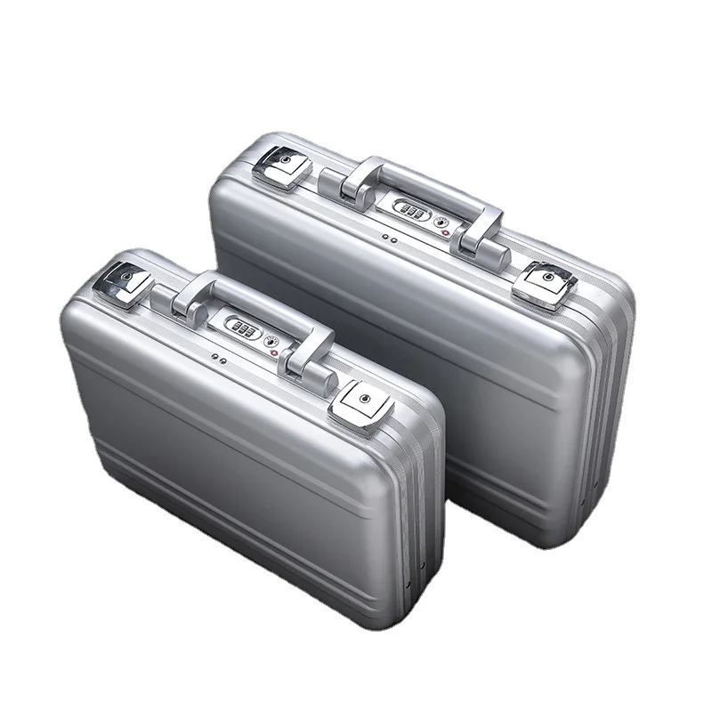 Password-lock Rectangular Aluminum Alloy Storage Box Instrument Case Toolbox Set Briefcase Latch Closure LH-18 Custom-Made