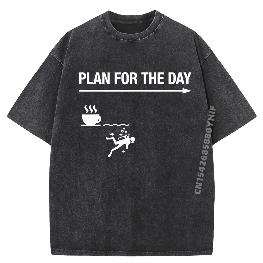 

Plan For The Day Designer T Shirt Fall Tshirts Men Minimalist Washed T-Shirt Men Cotton Comfortable Shirt