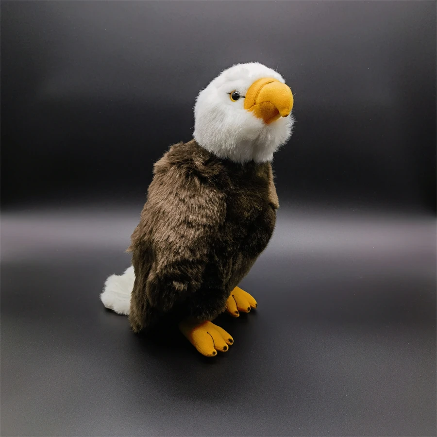 Bald Eagle High Fidelity Anime Cute Plushie Raptor Falcon Plush Toys Lifelike Animals Simulation Stuffed Doll Kawai Toy Gifts