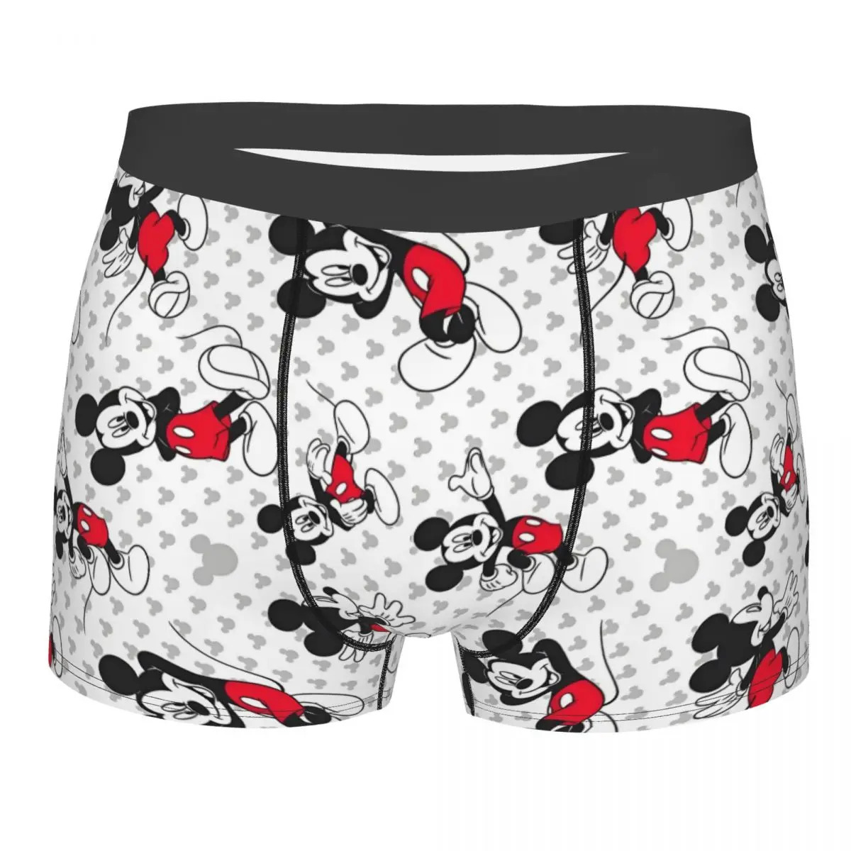 

Custom Mickey Mouse Underwear Men Breathable Fashion Cartoon Cute Print Animation Boxer Briefs Shorts Panties Soft Underpants