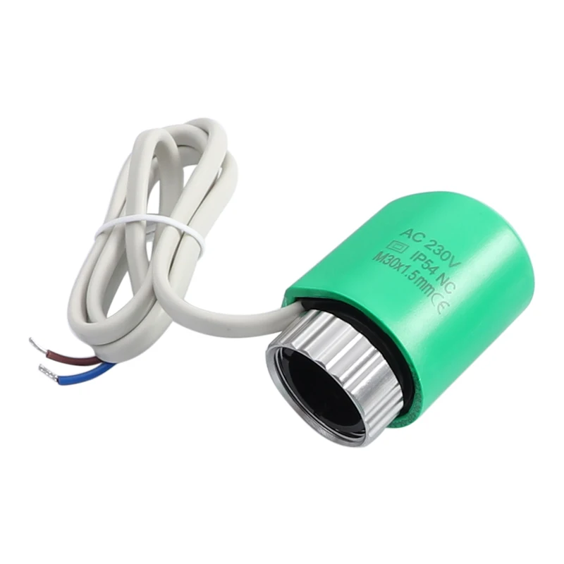 5 Pieces Manifold 230V / 24V Electric Thermal Actuator Thermoelectric Drive Motor Normally Open Closed for Underfloor Heating