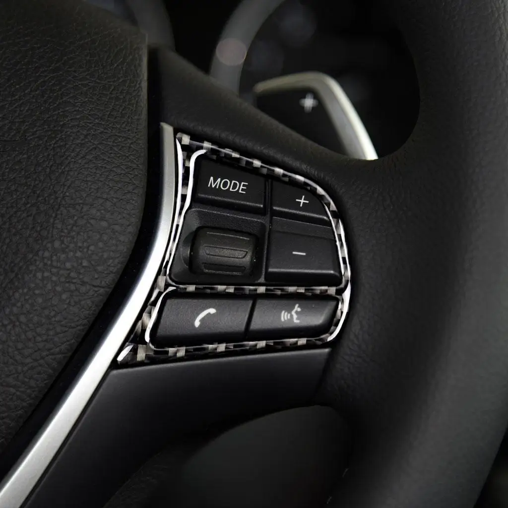 

Steering Wheel Button Frame Cover Trim Sticker for BMW F20 F21 F30 F32 F34 Carbon Fiber Style with Protective Features