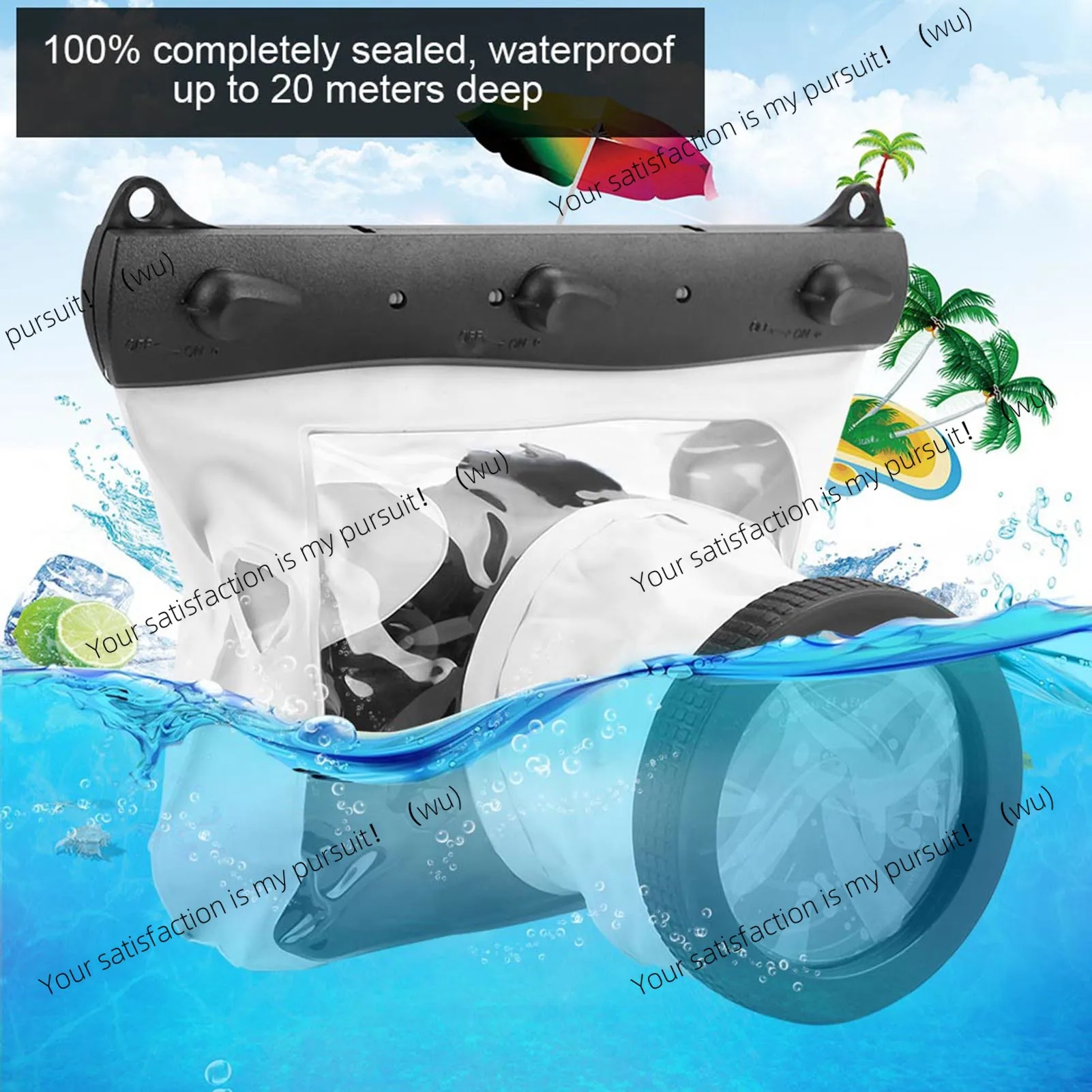 Camera diving case 20M for Nikon SLR camera diving case 20M underwater protective case